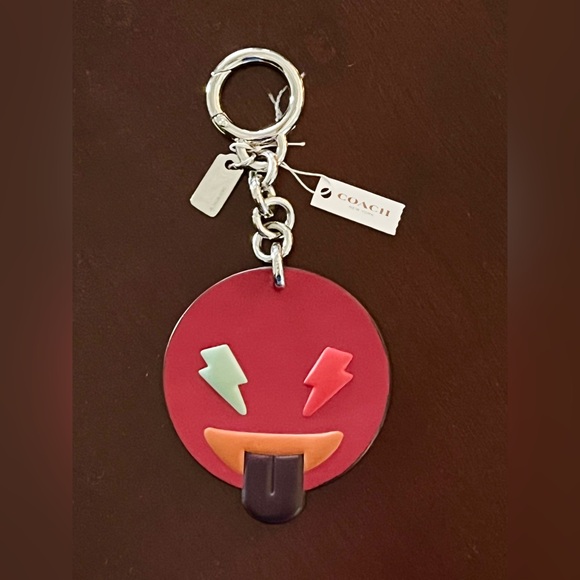 NWT Coach Cheeky Emoji Bag Charm/Key Chain